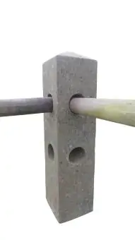 Product image of the product “Pale for fence, 2 holes, in the sizes from 80 to 100cm, basanite ”